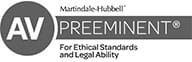 Martindale-Hubbell | AV | Preeminent | For Ethical Standards And Legal Ability
